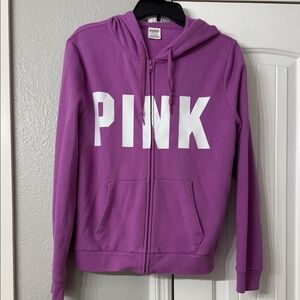 PINK Victoria's Secret Magenta Zip-Up Hoodie
